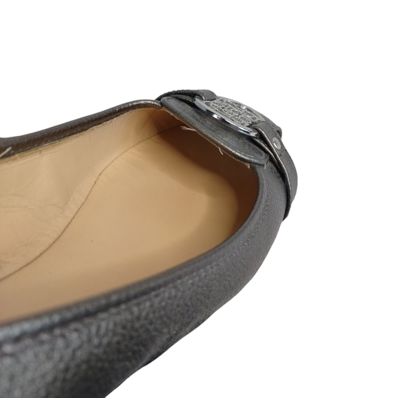 Liz Claiborne Flex Form Gray/Silver Metallic Flat Loafer Shoes Size 8M - Picture 7 of 10